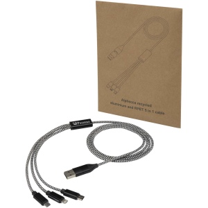 Câble de recharge 5-en-1 Alphecca en aluminium recyclé et RPET 3