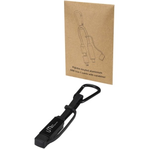 Câble de recharge Algieba 65 W 3-en-1 en aluminium recyclé avec mousqueton 3