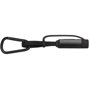 Câble de recharge Algieba 65 W 3-en-1 en aluminium recyclé avec mousqueton 4