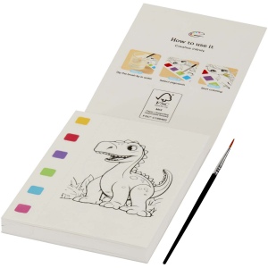 Livre de coloriage Quell et set de crayons pinceaux à eau 2