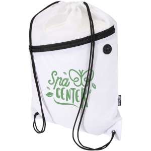 Sac à cordon Oriole en RPET avec poche avant zippée, 5 L 11