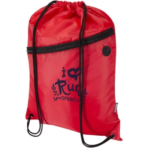 Sac à cordon Oriole en RPET avec poche avant zippée, 5 L 13