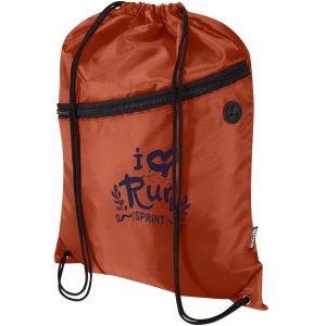 Sac à cordon Oriole en RPET avec poche avant zippée, 5 L 14