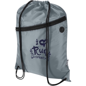 Sac à cordon Oriole en RPET avec poche avant zippée, 5 L 17