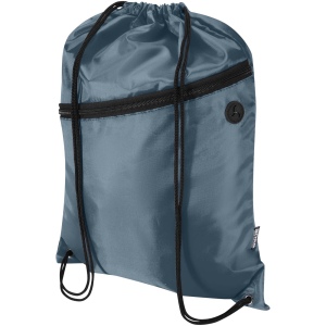 Sac à cordon Oriole en RPET avec poche avant zippée, 5 L 10