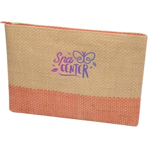 Pochette en papier paille Rhythm avec fermeture à glissière, 3 L 6