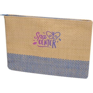 Pochette en papier paille Rhythm avec fermeture à glissière, 3 L 7