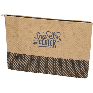 Pochette en papier paille Rhythm avec fermeture à glissière, 3 L 9