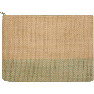 Pochette en papier paille Rhythm avec fermeture à glissière, 3 L 12