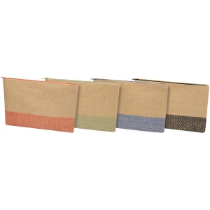 Pochette en papier paille Rhythm avec fermeture à glissière, 3 L 14