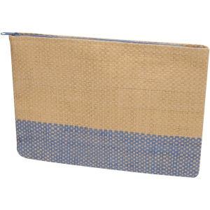 Pochette en papier paille Rhythm avec fermeture à glissière, 3 L 3