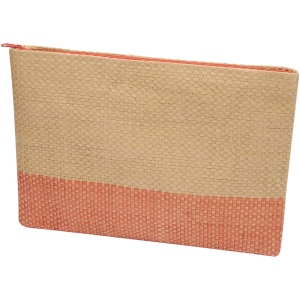 Pochette en papier paille Rhythm avec fermeture à glissière, 3 L