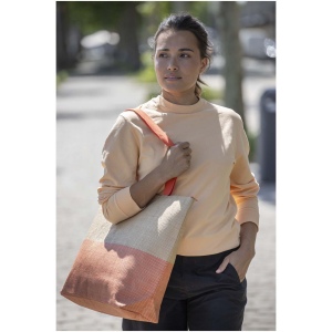 Grand sac fourre-tout en papier paille Rhythm avec fermeture à glissière, 21 L 20