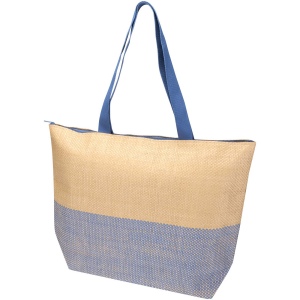 Grand sac fourre-tout en papier paille Rhythm avec fermeture à glissière, 21 L 3