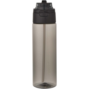 Bouteille d'eau Theron de 700 ml en plastique recyclé RCS, avec bouchon double fonction et paille rabattable 13