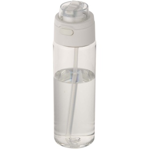 Bouteille d'eau Theron de 700 ml en plastique recyclé RCS, avec bouchon double fonction et paille rabattable 2