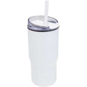 Gobelet isotherme à double paroi Westin 540 ml en RCS recyclé, avec paille 2