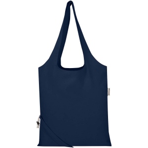 Sac fourre-tout pliable en coton recyclé GRS « Madras Blend » 140 g/m², 7 L 18