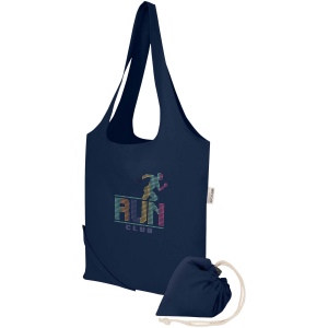 Sac fourre-tout pliable en coton recyclé GRS « Madras Blend » 140 g/m², 7 L 12