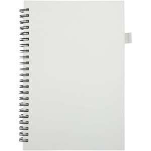 Cahier à spirales Liss A5 à couverture rigide en plastique recyclé 12