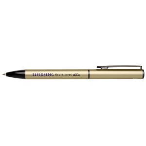 Stylo à bille à ressort en aluminium recyclé Verton avec capuchon (encre bleue) 9