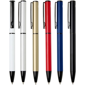 Stylo à bille à ressort en aluminium recyclé Verton avec capuchon (encre bleue) 14