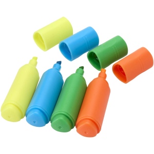 Mini-coffret de surligneurs en plastique recyclé 2