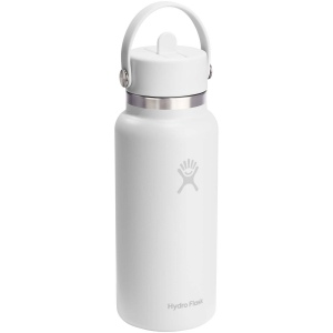Gourde isotherme en acier inoxydable Hydro Flask à large goulot, d'une contenance de 946 ml, avec bouchon à paille 2
