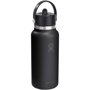 Gourde isotherme en acier inoxydable Hydro Flask à large goulot, d'une contenance de 946 ml, avec bouchon à paille 3