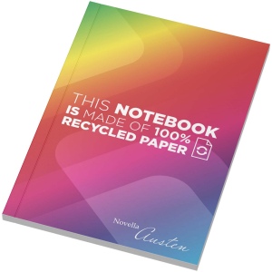 Cahier Novella Austen A6 recyclé à couverture souple de 50 feuilles 2