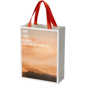 Sac en papier Smartfold 210 g/m² avec anses en ruban et pelliculage brillant - 24 x 10 x 32 cm 3
