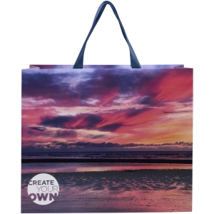 Sac en papier Smartfold 210 g/m² avec anses en ruban et pelliculage brillant - 42 x 12 x 35 cm 8