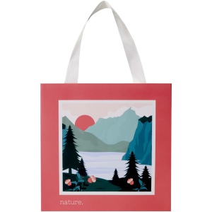 Sac en papier Smartfold 210 g/m² avec anses en ruban et pelliculage mat - 24 x 10 x 24 cm 6