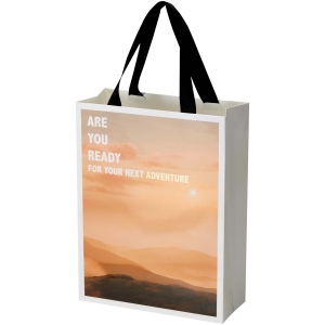 Sac en papier Smartfold 210 g/m² avec anses en ruban et pelliculage mat - 24 x 10 x 32 cm 5