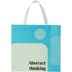 Sac en papier Smartfold 210 g/m² avec anses en ruban et pelliculage mat - 31 x 12 x 31 cm 6
