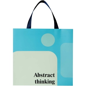 Sac en papier Smartfold 210 g/m² avec anses en ruban et pelliculage mat - 31 x 12 x 31 cm 8