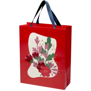 Sac en papier Smartfold 210 g/m² avec anses en ruban et pelliculage mat - 31 x 12 x 39 cm 4