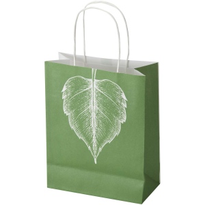 Sac en papier Kraft 120 g/m² avec anses torsadées - 18 x 9 x 23 cm