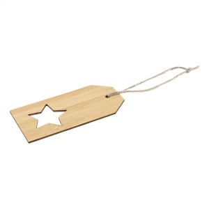 BamTag étiquette cadeau en bambou, étoile 3