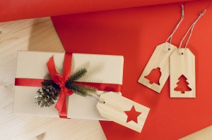 BamTag étiquette cadeau en bambou, étoile 4