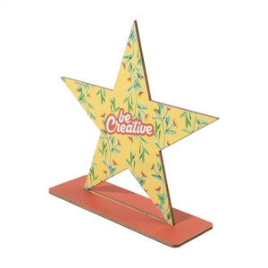 Wlobor trophée en bois personnalisé, en forme d'étoile 2