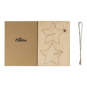 FestiCard Kraft Carte de Noël, étoile 6