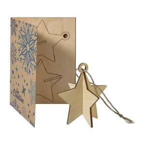FestiCard Kraft Carte de Noël, étoile 2