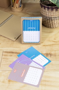 CreaDate Shuffle calendrier de bureau personnalisé 10
