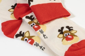Julsokka Chaussettes de Noël, bonhomme de neige 12