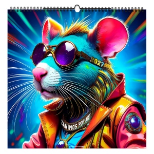 ZANIMOS POP'ART 2027 - SMALL 330 X 330 MM - MARQUAGE QUADRI - PAGE DE GARDE NON REPIQUEE