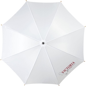 Parapluie 23" à ouverture automatique, poignée et mât en bois 25