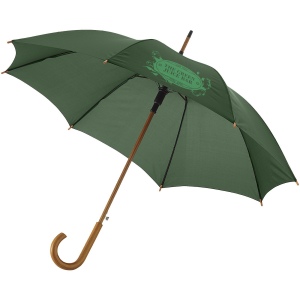 Parapluie 23" à ouverture automatique, poignée et mât en bois 15