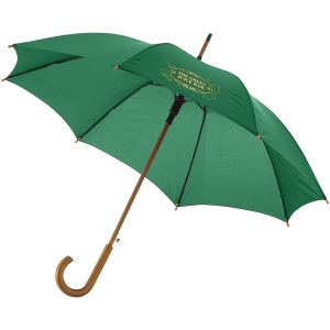 Parapluie 23" à ouverture automatique, poignée et mât en bois 16