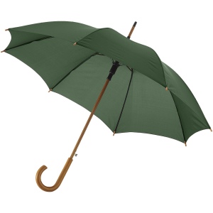 Parapluie 23" à ouverture automatique, poignée et mât en bois 3
